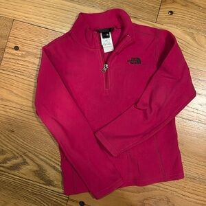 Girls North Face quarter zip pullover